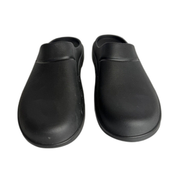 OOFOS Shoes Mens Black Recovery Clogs Slip On Foam Comfort Arch Support Cushion - Picture 4 of 9